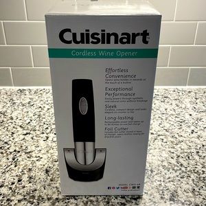 Cuisinart Cordless Wine Opener - New In Box